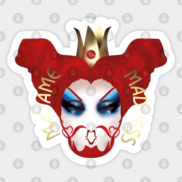 Madame Madness GOLDBLUE Sticker by jefvr